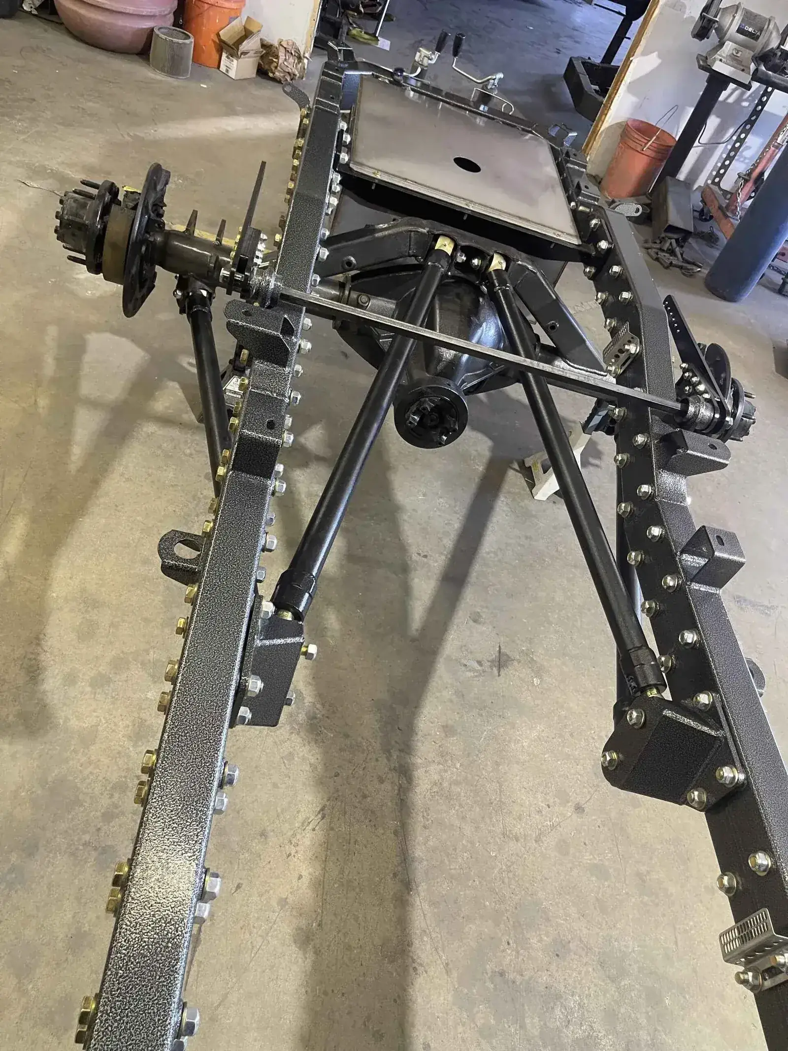 Patriot Chassis fabrication &mdash; CNC precision cutting and jig welding in the Northern Idaho shop